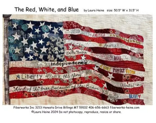 THE RED WHITE AND BLUE LAURA HEINE COLLAGE PATTERN