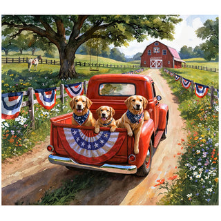 RED TRUCK ROAD TRIP PANEL