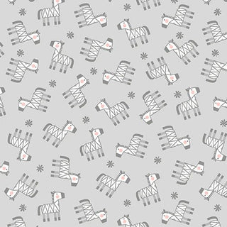 SNUGGLE IN THE JUNGLE FLANNEL BABY ZEBRA GREY 10444F11B