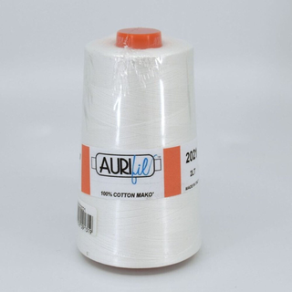 Aurifil 50wt Thread  Cone 6452 yards #2021 - Natural White