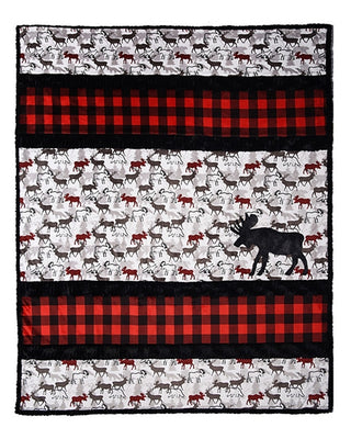 A'MOOSE'D - SENSATIONAL STRIPS - CUDDLE KIT, 58" X 68"