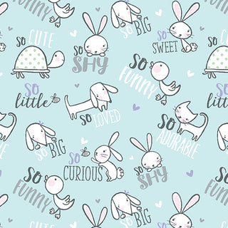 DOODLE BABY FLANNEL DREAM BIG TOSS LT TURQ 13222F80B