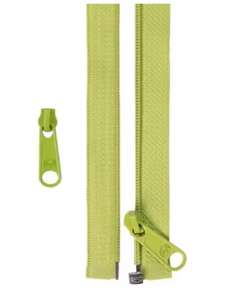 50" SEPARATING ZIPPER + EXTRA SLIDE APPLE GREEN BYANNIE