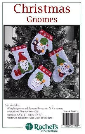 CHRISTMAS GNOME PATTERN BY RACHELS OF GREENFIELD P0922