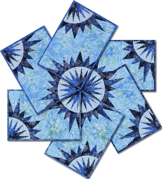 BLUE MOON PLACEMATS KIT FOR QUILTWORX PATTERN