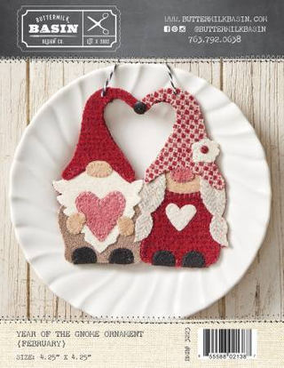 Year of the Gnome Ornament ~ February
