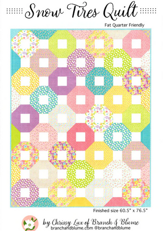 SNOW TIRE QUILT- CHRISSY LUX OF BRANCH AND BLOOM PATTERN