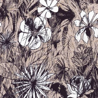 BATIKS FLORAL REFLECTIONS COFFEE CREAM BT23180-133