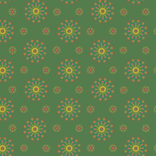 C14121-GREEN MARKET ST MEDALLIONS GRN