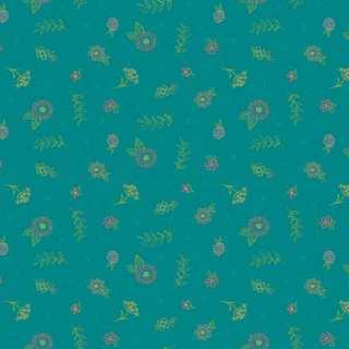 C14126-TEAL MARKET ST EMBROIDERY TEAL