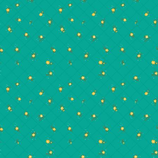 C14128-TEAL MARKET ST FLOWER GRID TEAL