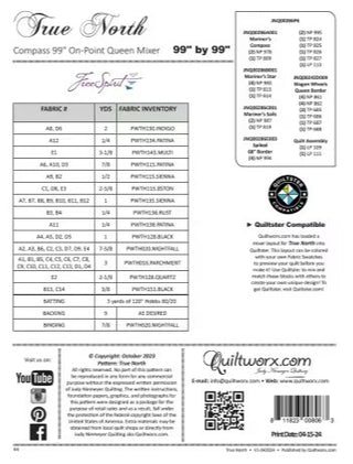 TRUE NORTH FREE SPIRIT PATTERN QUILTWORX
