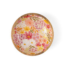 PRIMROSE PETALS WOOD BOWL