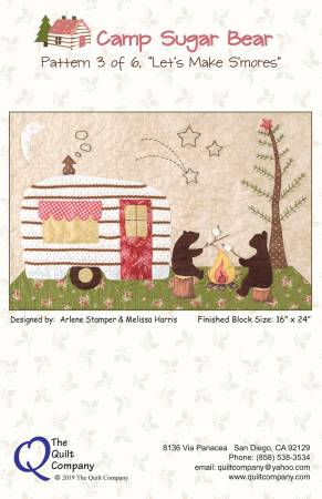 CAMP SUGAR BEAR 3 OF 6 LETS MAKE SMORES  PATTERN