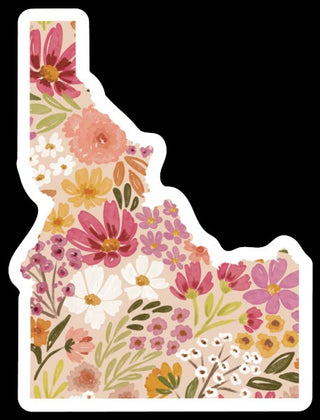 IDAHO FLORAL STATE STICKER