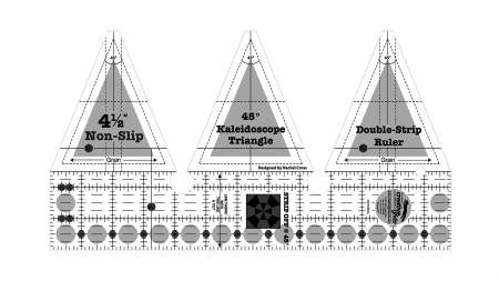 Kaladscope Quilting Ruler CREATIVE GRID 45 DEG. DOUBLE-STRIP KALEIDOSCOPE RULER – Quilt Crossing