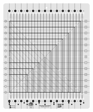 CREATIVE GRIDS STRIPOLOGY SQUARED RULER