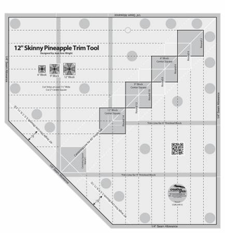 Creative Grids 12" Skinny Pineapple Trim Tool