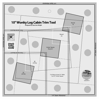 RULER CGR WONKY LOG CABIN TRIM TOOL 10INCH CGRJAW13