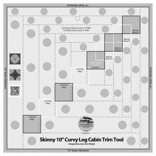 RULER CGR SKINNY LOG CABIN 10 IN  CGRJAW14
