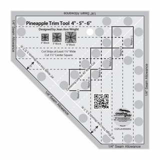 Creative Grids Mini Pineapple Trim Tool for  4" 5" or 6" Finished Blocks