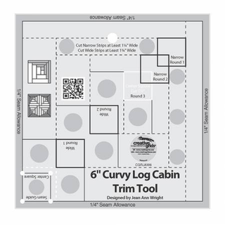 CREATIVE GRIDS 6" CURVY LOG CABIN TRIM TOOL