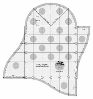 CREATIVE GRID RULER SCALLOP TEMPLATE