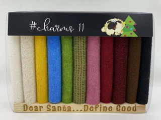#CHARMS11 CHRISTMAS 11PIECE WOOL 5x5