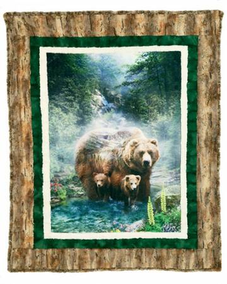 BROTHER BEAR - BORDERLINE - CUDDLE KIT, 51" X 62"