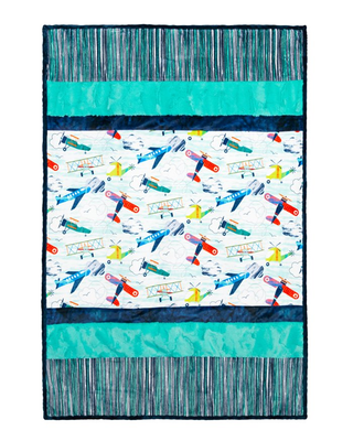 FLIGHT PLAN - PICTURE PERFECT - CUDDLE KIT, 38"X58"