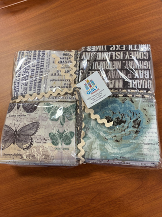 TIM HOLTZ COLLAGE BACKGROUND STACK--16 HALF YARD PIECES