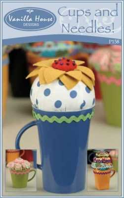 Cups and Needles Pin Cushions