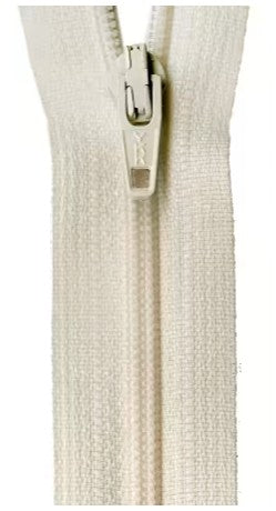 14" ZIPPER, CREAMY