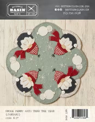 GNOME PENNY MATS THROUGH THE YEAR (JANUARY)
