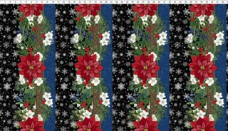 2WB2 WINTER BLOOMS BORDER BLACK