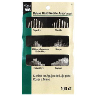 DELUXE HAND NEEDLE ASST 100CT - DRITZ
