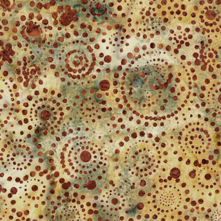 DOTS AND SWIRLS MULTI YELLOW GREY