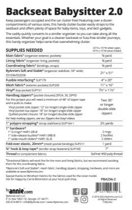 BACKSEAT BABYSITTER 2.0 - BY ANNIE