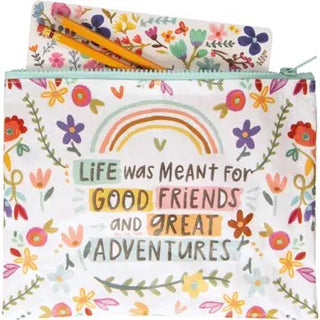 ZIPPER  POUCH GOOD FRIENDS