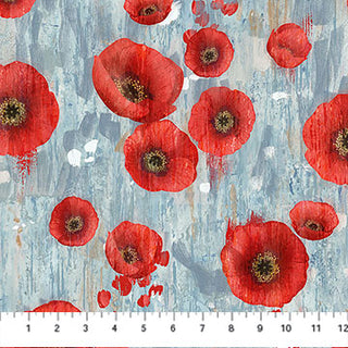 POPPY MEADOW BLUE MULTI DP29087-42