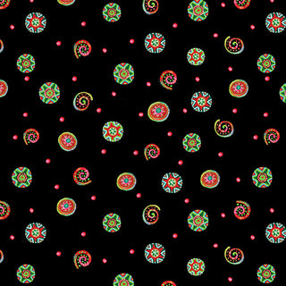 PLAYFUL SWIRLS BLACK 1680312B