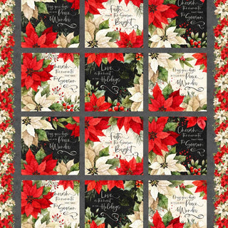 POINSETTIA RADIANCE CRAFT PANEL MULTI W110-004-730
