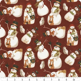 NORTHERN CHRISTMAS SNOWMEN RED