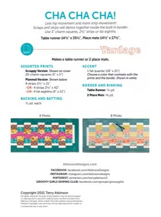 CHA CHA CHA! - ATKINSON DESIGNS