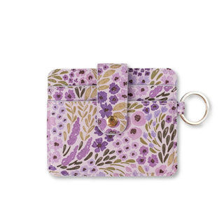 LILAC FLORAL CARD WALLET