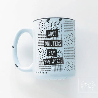 GOOD QUILTERS MUG BLUE