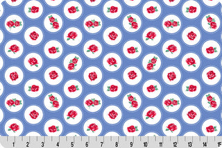COTTAGE ROSE LANE BRIGHTON QUILTING CUDDLE BLUE BONNET 44" QCCRBRIGHTON