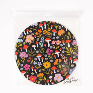 MUSHROOM GARDEN MOUSEPAD CHARCOAL