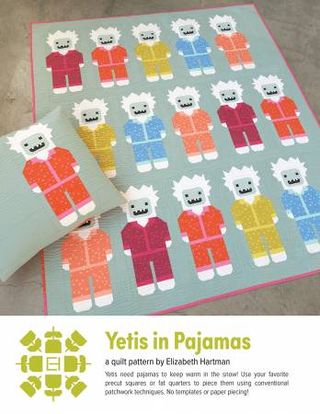 YETIS IN PAJAMAS QUILT PATTERN BY ELIZABETH HARTMAN