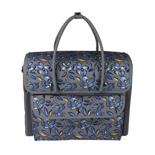 OVER THE SHOULDER BLUE GREY FLORAL